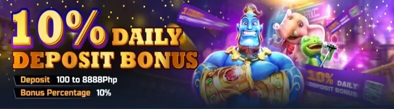 10% daily deposit bonus